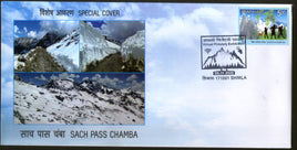 India 2020 Sach Pass Chamba Himalaya Mountain Special Cover # 18231