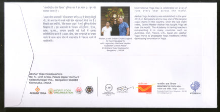 India 2018 Yoga Day Mahayogi Akshar Nath Fitness Health Special Cover # 18322 - Phil India Stamps