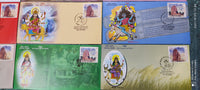 India 2020 Navratri Nav Durga Devi Goddess Hindu Mythology Set of 9 Special Covers # 18343