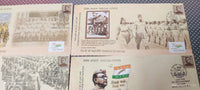India 2022 Subhash Chandra Bose Birth Anni. 5 Diff. Cancellation Special Covers # 18349