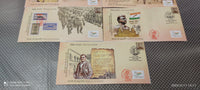 India 2022 Subhash Chandra Bose Birth Anni. 5 Diff. Cancellation Special Covers # 18349