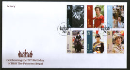 Jersey 2020 HRH The Princess Royal Birthday Horse Riding 6v FDC # 18432