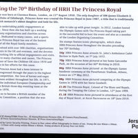 Jersey 2020 HRH The Princess Royal Birthday Horse Riding 6v FDC # 18432