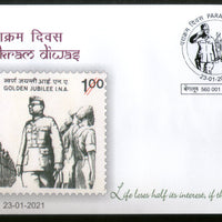 India 2021 Parakram Day INA Subhas Chandra Bose Special Cover # 18524