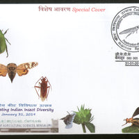 India 2019 Insect Diversity Butterfly Moth Agriculture Science Special Cover # 18577