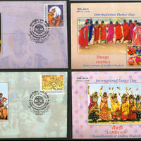 India 2019 Int’al Dance Day Dance Genres Andhra Pradesh Music Instrument  Costume Mask Set of 8 Special Covers # 18609