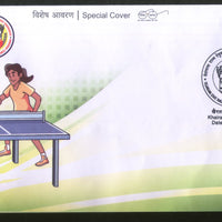 India 2021 Table Tennis Tournament Outbreak of COVID-19 Health Special Cover # 18622