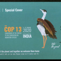 India 2020 Conference on Migratory Species Wildlife Birds Special Cover # 18638
