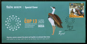 India 2020 Conference on Migratory Species Wildlife Birds Special Cover # 18638