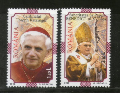 Romania 2005 Pope Benedict Sc 4748-49 MNH # 1865