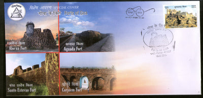 India 2019 Forts of Goa Ancient Architecture Tourism Special Cover # 18670