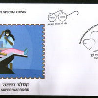 India 2020 Plasma Donors Super Warriors COVID-19 Health Special Cover # 18737