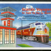 Congo Zaire 2001 Steam Locomotive Train Electric Transport Railway Sc 1571 M/s MNH #1873
