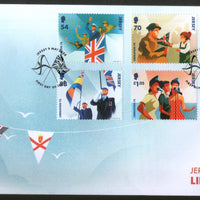 Jersey 2020 Jersey Liberation 75th Anni. Flag 6v FDC # 18740