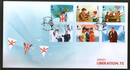 Jersey 2020 Jersey Liberation 75th Anni. Flag 6v FDC # 18740