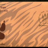India 2021 Int’al Tiger Day Wildlife Animals Special Cover # 18741