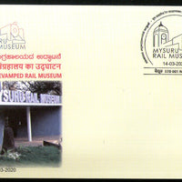 India 2020 Inauguration of Revamped Rail Museum Special Cover # 18750