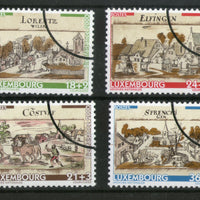 Luxembourg 2000 Old Cities - Drawings "SPECIMEN" Paintings Architecture 4V MNH # 00018 - Phil India Stamps