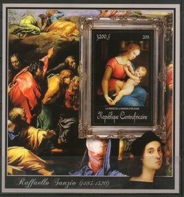 Central African Republic 2011 Painting by Raphael Sanzio Sc 1714 M/s MNH # 19001 - Phil India Stamps