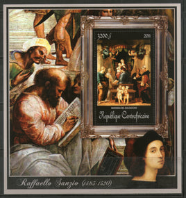 Central African Republic 2011 Painting by Raphael Sanzio Sc 1712 M/s MNH # 19003 - Phil India Stamps