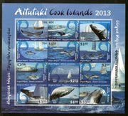 Aitutaki 2013 Whales Dolphins & Ships Marine Life Sc 612 Sheetlet MNH # 19018 - Phil India Stamps
