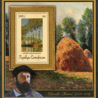 Central African Republic 2011 Painting by Claude Monet Art Sc 1660 M/s MNH # 19023 - Phil India Stamps