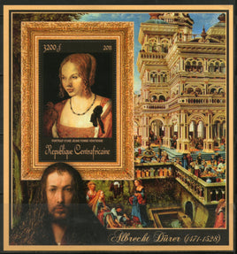 Central African Republic 2011 Painting by Albrecht Durer Sc 1674 M/s MNH # 19034 - Phil India Stamps