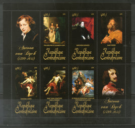 Central African Republic 2011 Nude Painting by Anthony Van Dyck Sc 1731 M/s MNH # 19040 - Phil India Stamps