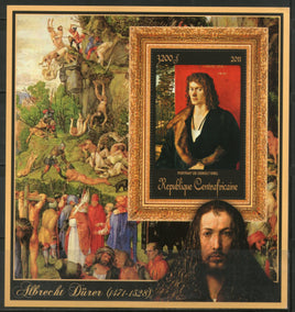 Central African Republic 2011 Religious & Nude Painting by Albrecht Durer Sc 1678 M/s MNH # 19047 - Phil India Stamps