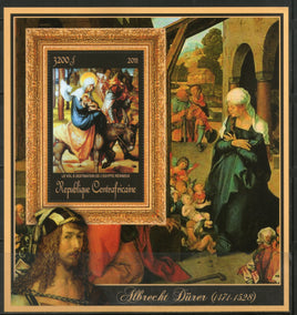 Central African Republic 2011 Religious Painting by Albrecht Durer Sc 1683 M/s MNH # 19052 - Phil India Stamps