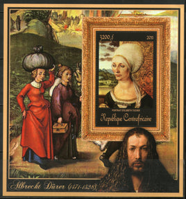 Central African Republic 2011 Religious Painting by Albrecht Durer Sc 1677 M/s MNH # 19053 - Phil India Stamps