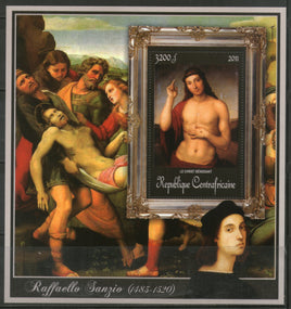 Central African Republic 2011 Religious Painting by Raphael Sanzio Sc 1703 M/s MNH # 19061 - Phil India Stamps