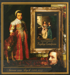 Central African Republic 2011 Painting by Anthony Van Dyck Sc 1733 M/s MNH # 19068 - Phil India Stamps