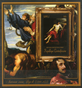 Central African Republic 2011 Nude Painting by Anthony Van Dyck Sc 1737 M/s MNH # 19071 - Phil India Stamps