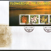 Micronesia 2005 Island Flowers Flora Tree Plant Sc 679 Sheetlet FDC # 19122