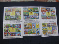 St. Vincent & Grenadines 6 Diff Sheetlets of Walt Disney Cartoons Micky Mouse Donald Duck Goofy MNH # 19156