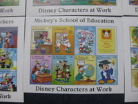 St. Vincent & Grenadines 6 Diff Sheetlets of Walt Disney Cartoons Micky Mouse Donald Duck Goofy MNH # 19156