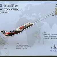 India 2021 Belagavi - Nasik Star Airline Domestic First Flight Cover # 19181