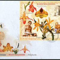 Guinea Bissau 2006 Mahatma Gandhi of India & Orchids M/s FDC # 19182