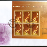 Micronesia 2005 Pope John Paul II Sc 646 Sheetlet FDC # 19210
