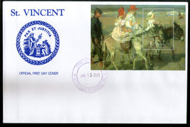 Saint-Vincent 2001 Peintures d'Isaac Lazarus Israel's Art M/s Sc 2870 FDC # 19211