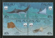 Palau 1994 Rays Fishes Marine Life Animal Sc 322 MNH # 19245A