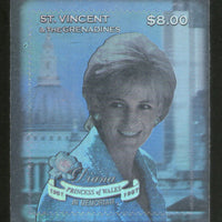 St. Vincent 1998 Princess Diana Commemoration Hologram Stamp Sc 2630 MNH # 1953