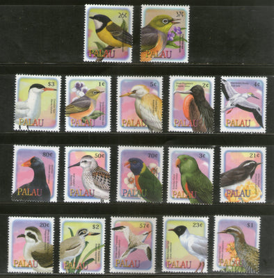 Palau 2002 Parrot Sea Birds Wildlife Fauna Sc 648 17v MNH # 1968