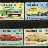 Gambia 1986 Classic Cars Mercedes Automobiles Flag Transport Sc 620-27 MNH #1993