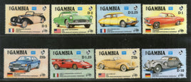 Gambia 1986 Classic Cars Mercedes Automobiles Flag Transport Sc 620-27 MNH #1993