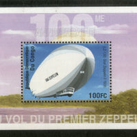 Congo Zaire 2001 First Graf Zeppelin Aviation Transport Sc 1589 M/s MNH # 1997