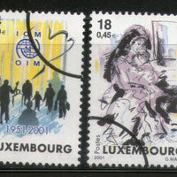Luxembourg 2001 Humanitarian Aid Organization Migration SPECIMEN Sc 1058-9 MNH # 19 - Phil India Stamps