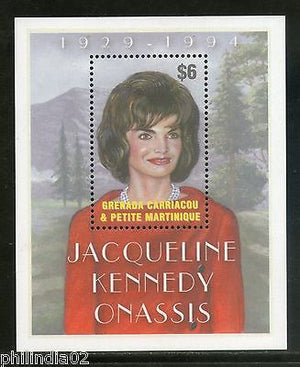 Grenada Grenadines 2001 Jacqueline Kennedy Onassis Sc 2375 Flag M/s MNH # 12888