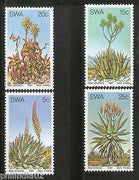 South West Africa 1981 Aloe Erinacea Plants Trees Flora Sc 475-78 MNH # 4405